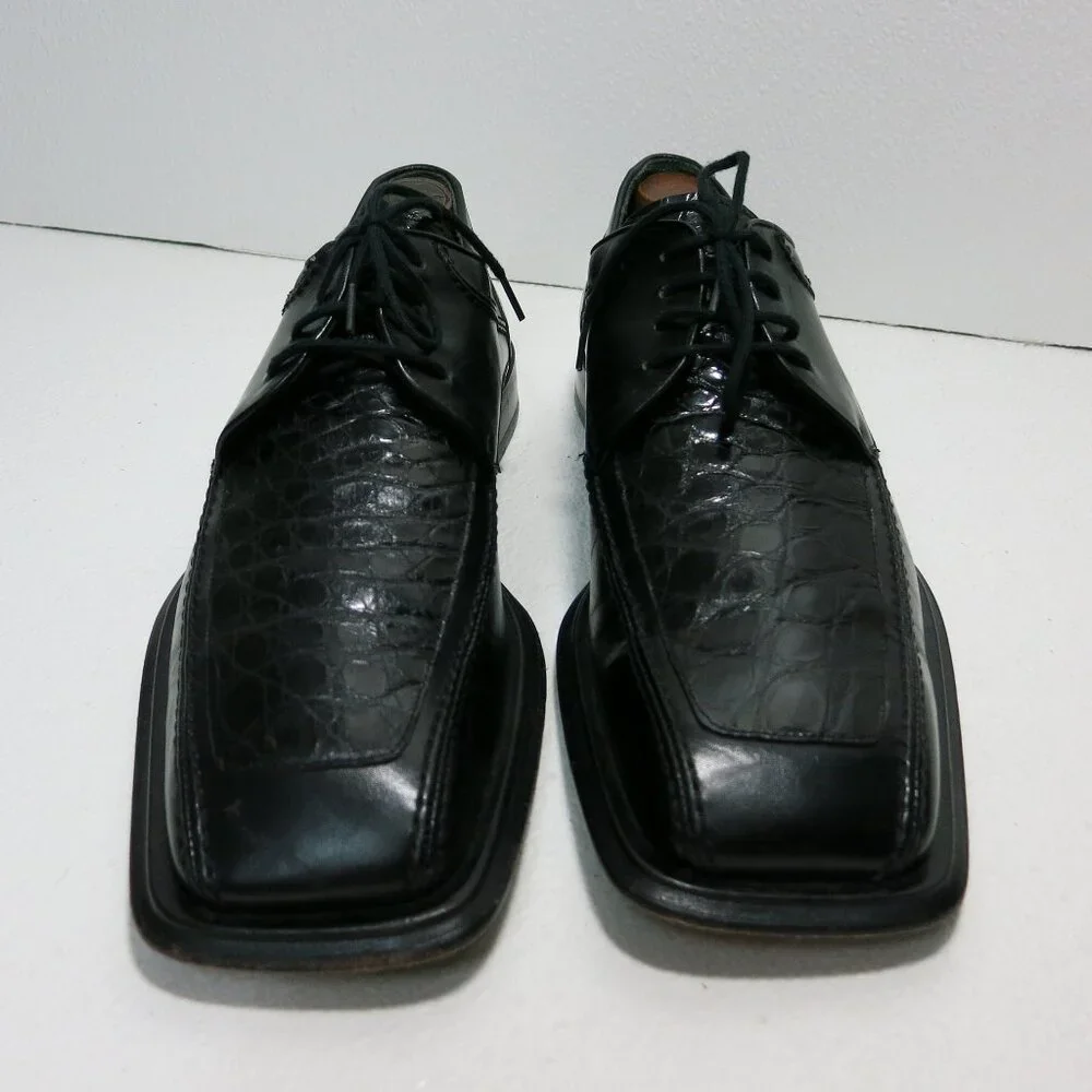 Bachrach Genuine Crocodile Leather Dress Oxfords Men's Footwear Shoes 8 - 8.5 M